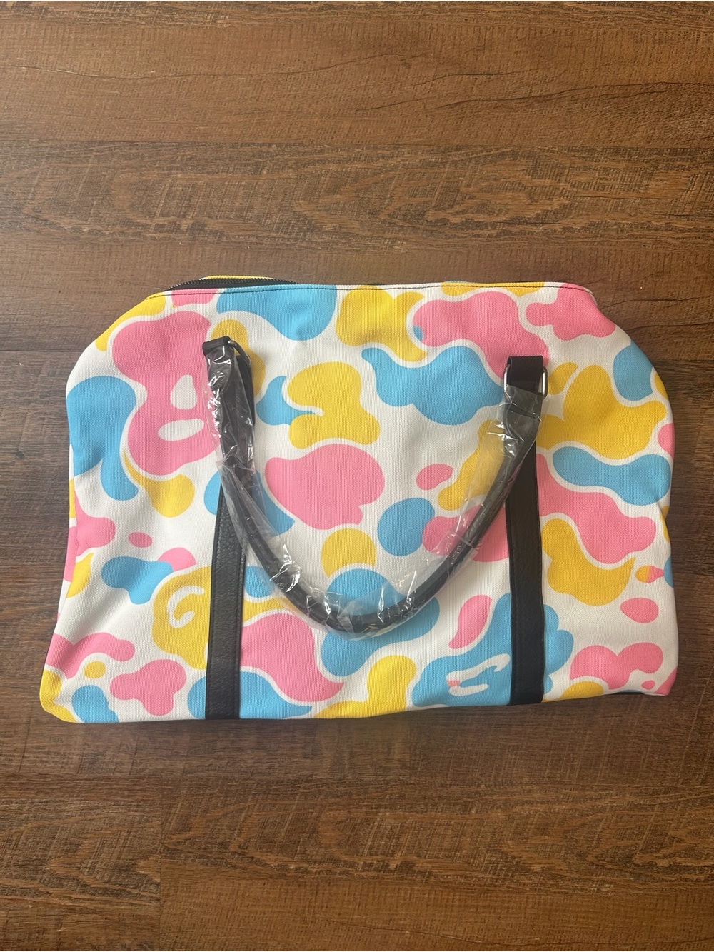 & Other Stories Multicolor Abstract Tote — Pink, Blue, Yellow